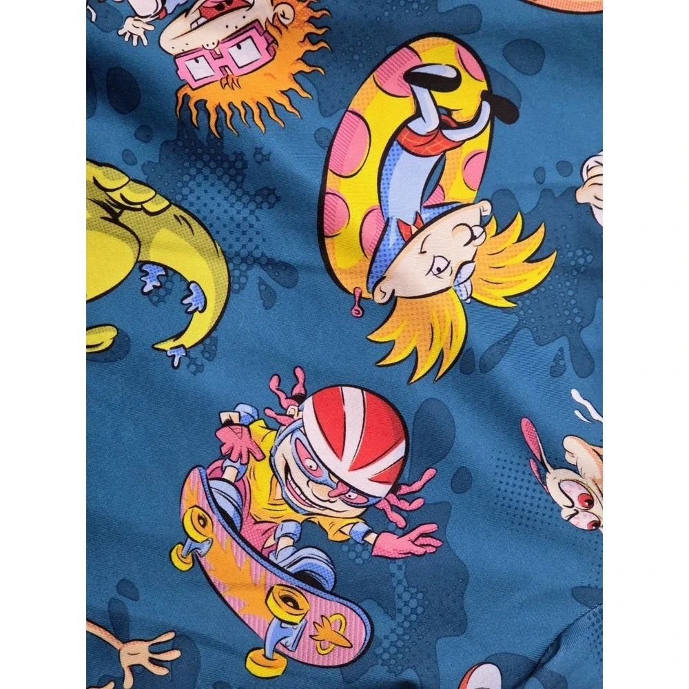 1990s‎ Nickelodeon Men's XS 26-28 Pajama Shorts Rugrats SpongeBob Squarepants